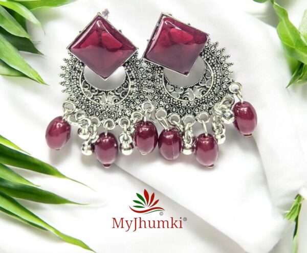Oxidised Jhumka Earring For Women